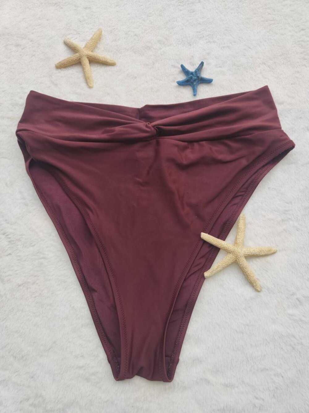 L Women's Brown Bikini Bottom Bathing Suit Swimwear Beach Pool Sexy Swimming
